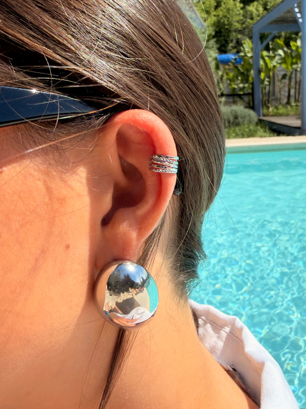 Earcuff argenté Chiara