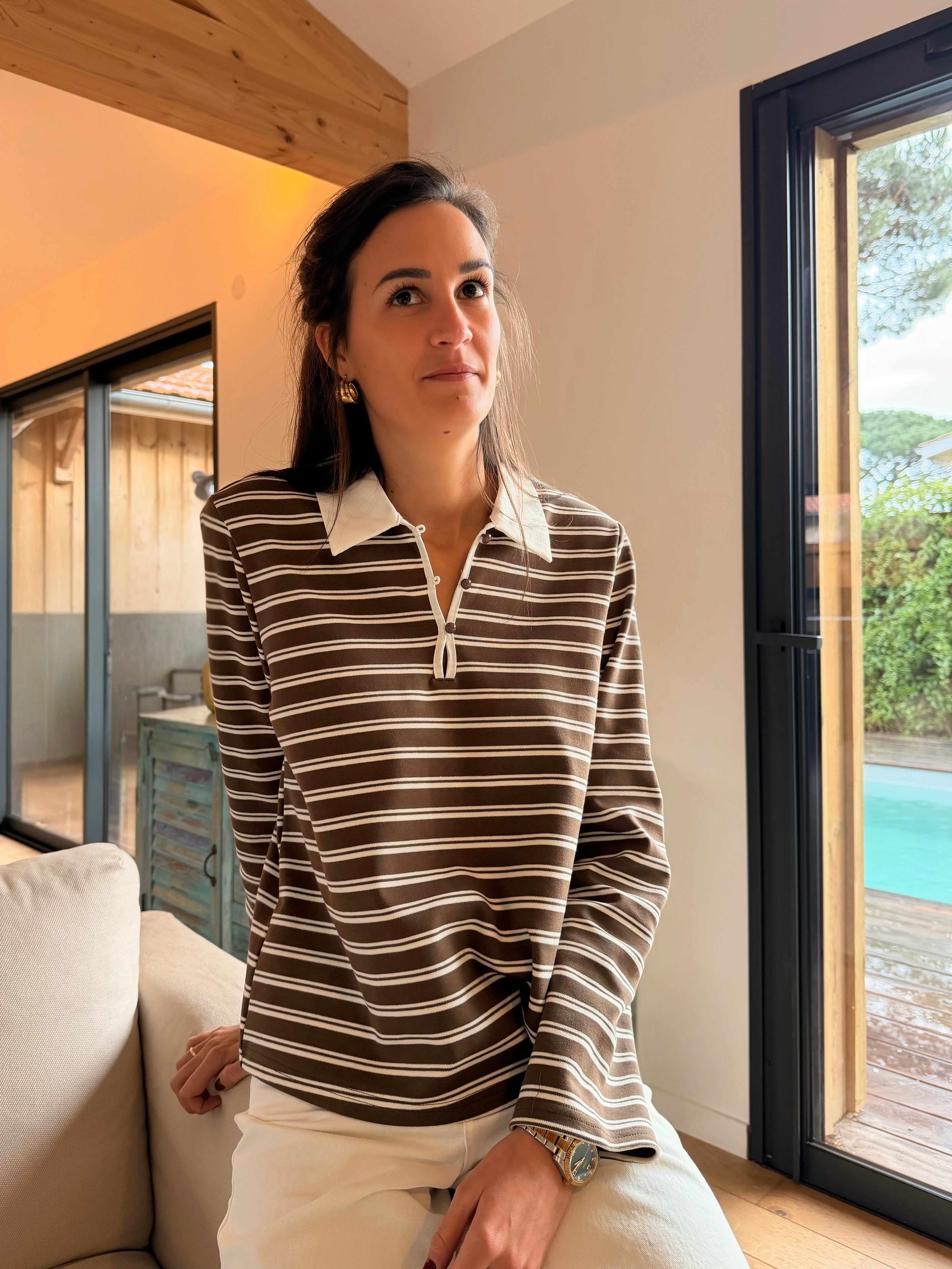 T-shirt Camille Marron