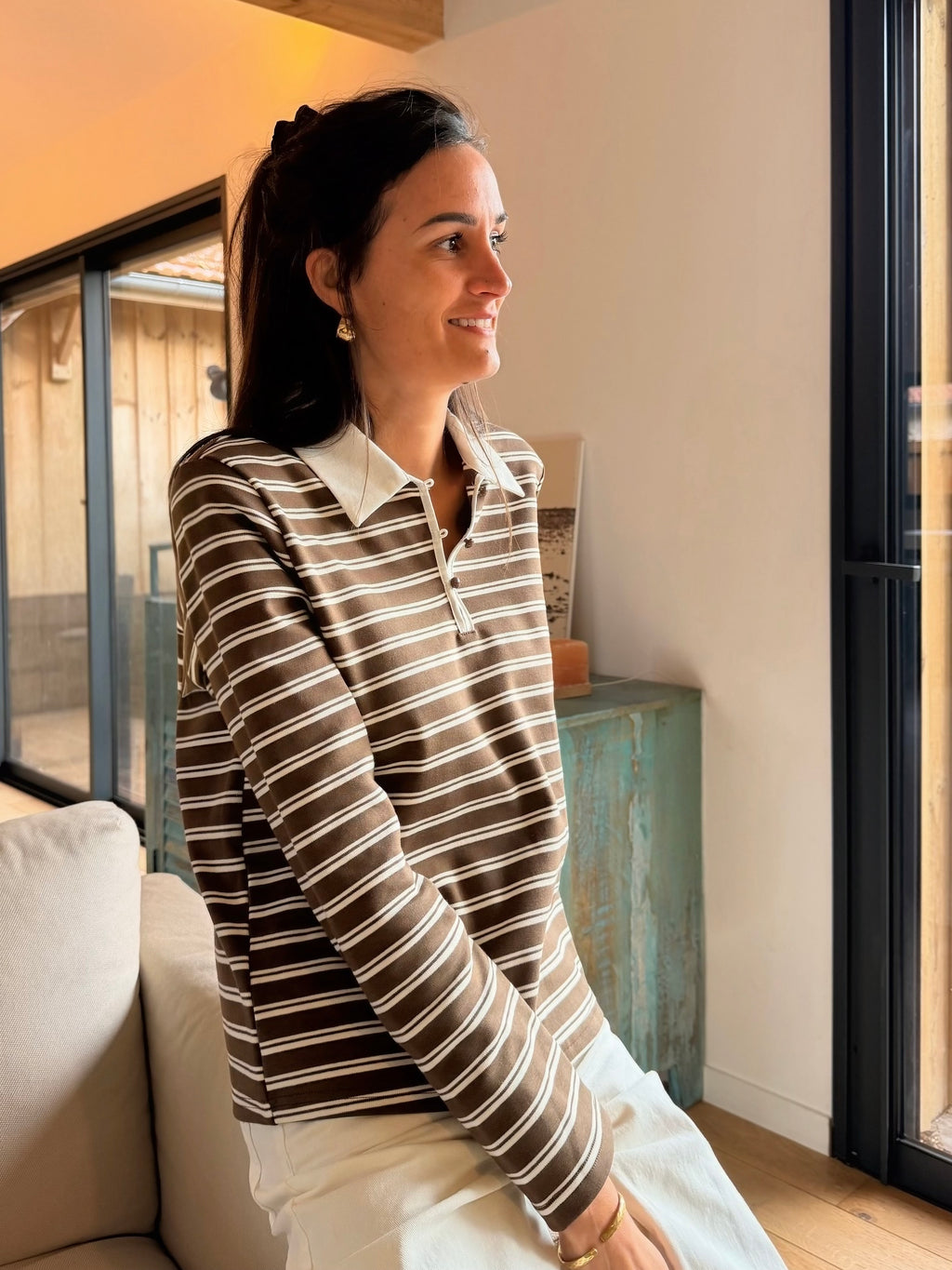 T-shirt Camille Marron