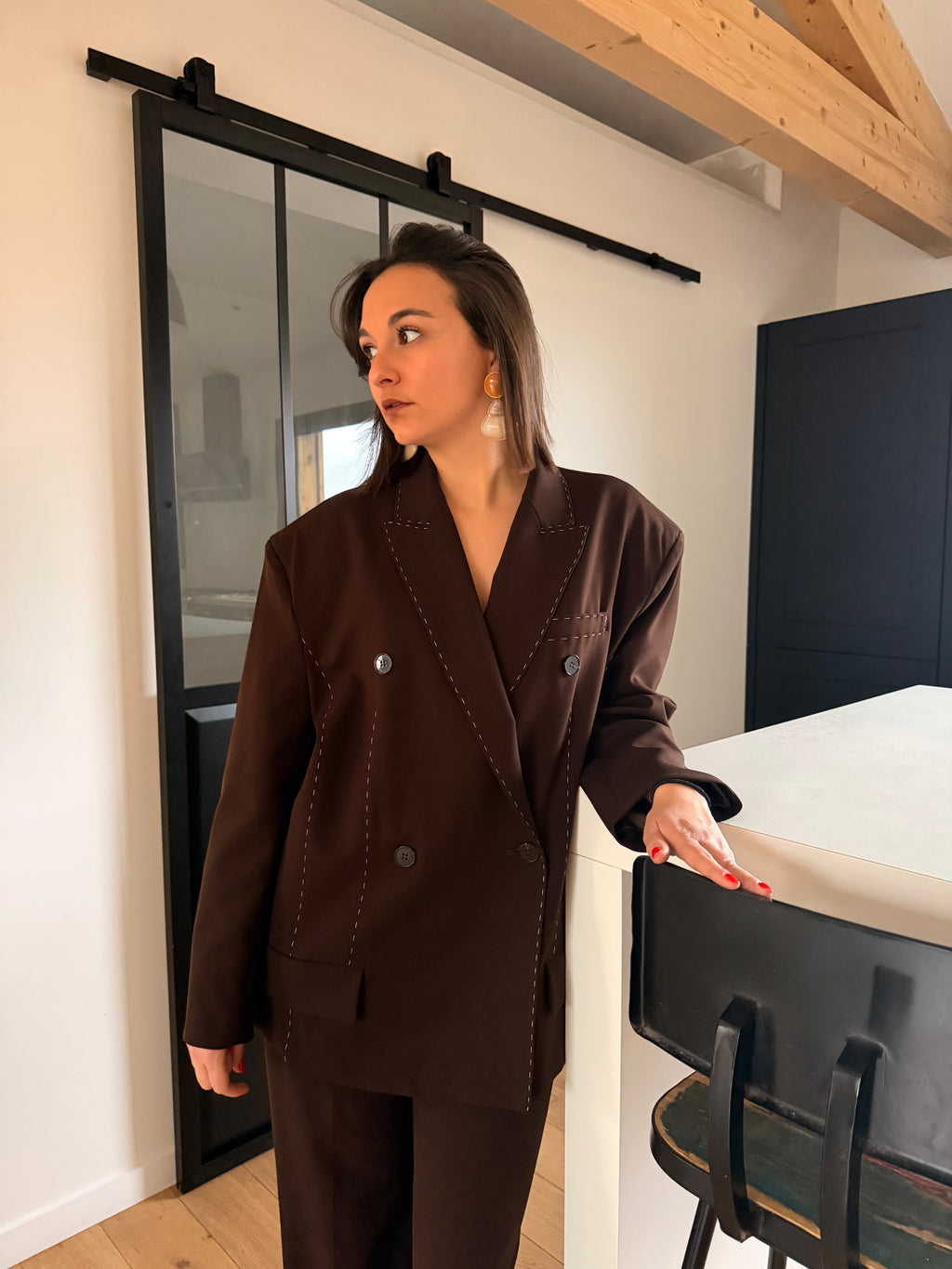 Blazer Axelle Marron