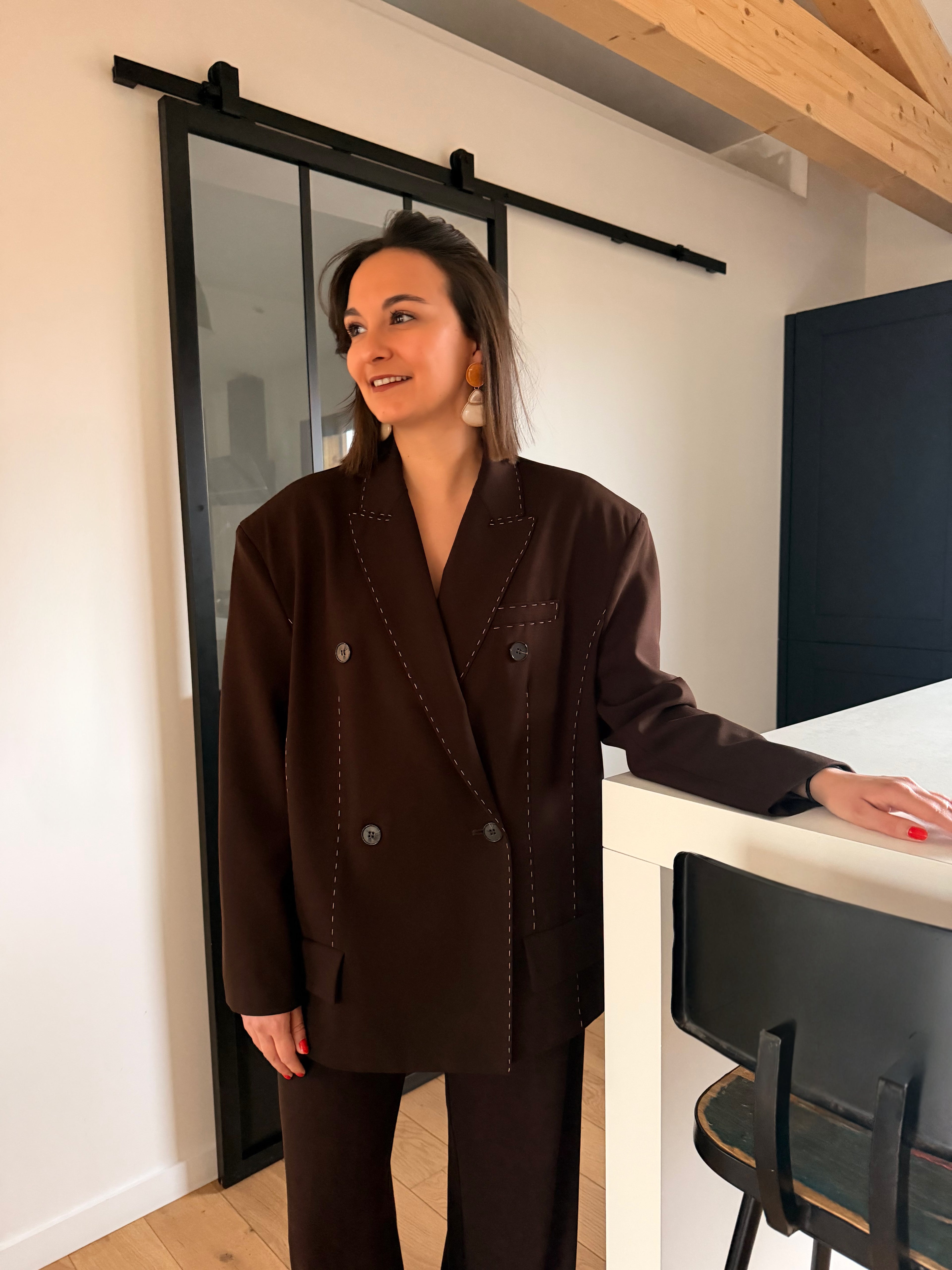 Blazer Axelle Marron