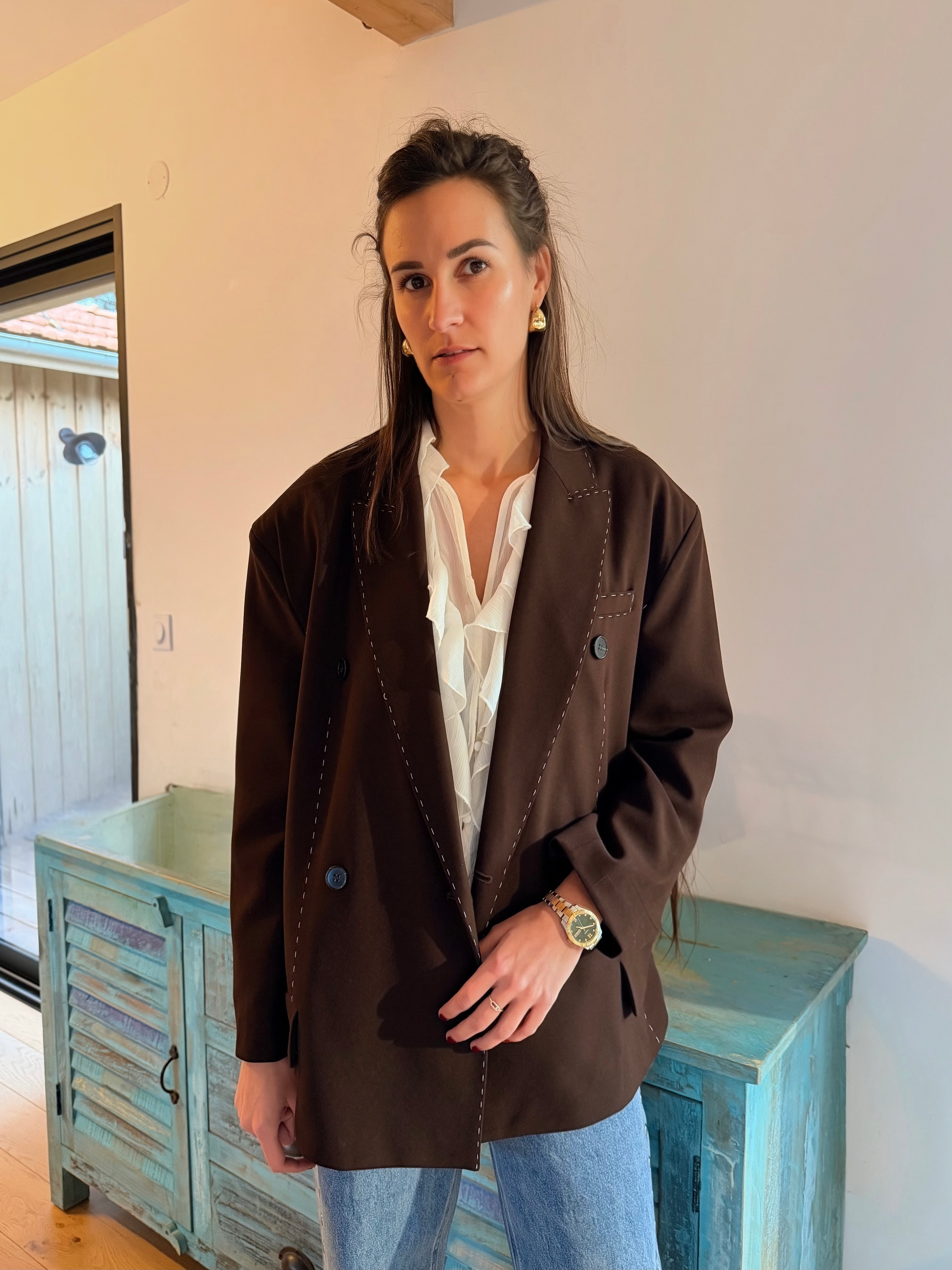 Blazer Axelle Marron