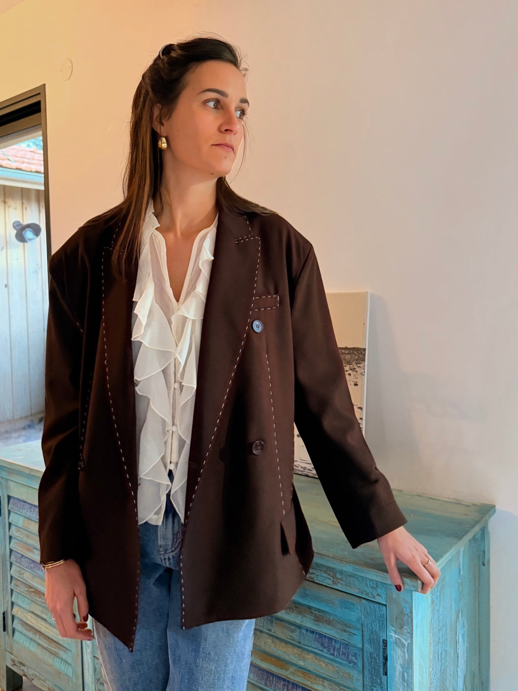 Blazer Axelle Marron