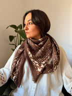 Foulard Nadine Marron
