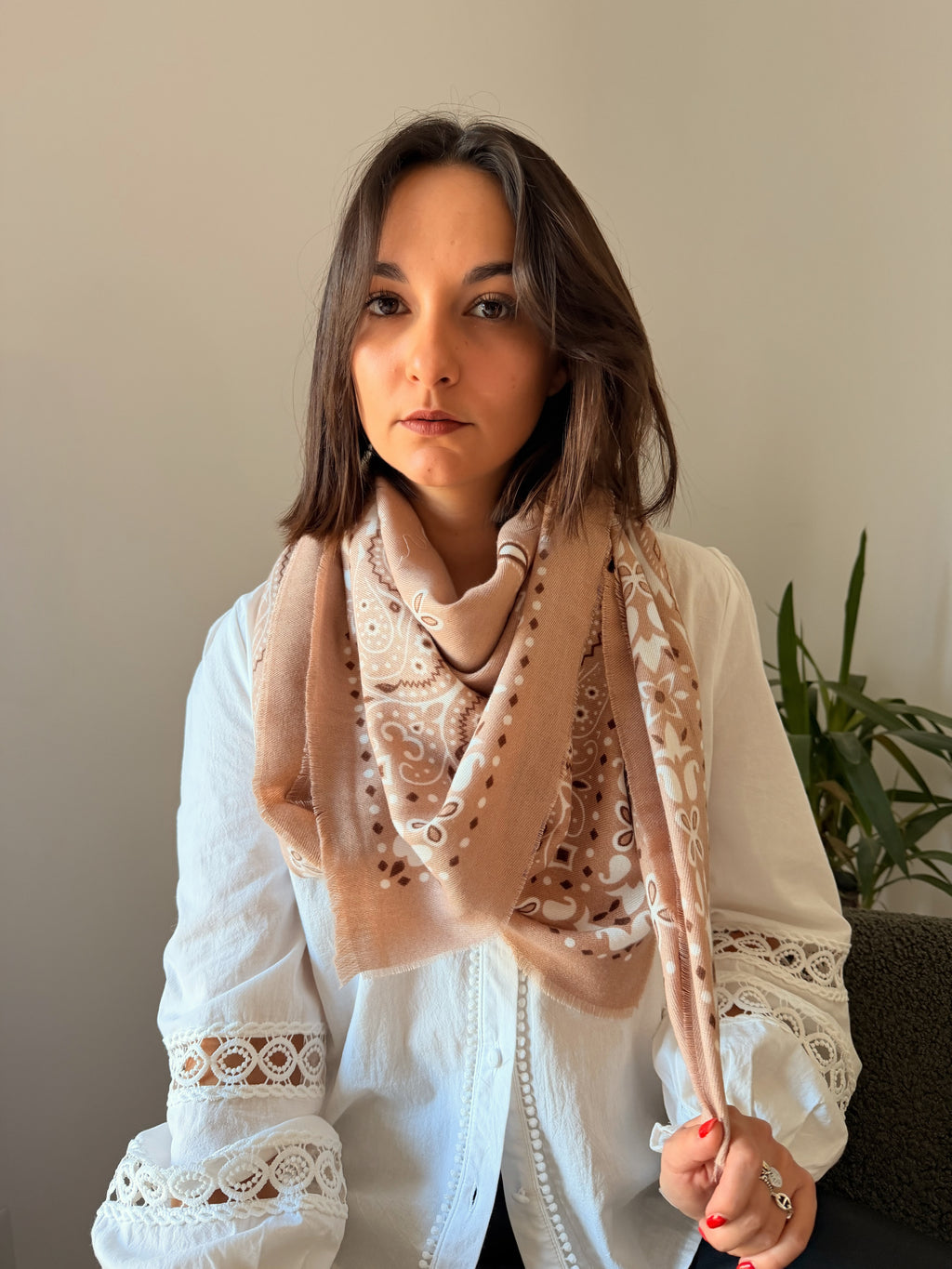 Foulard Nadine Moka