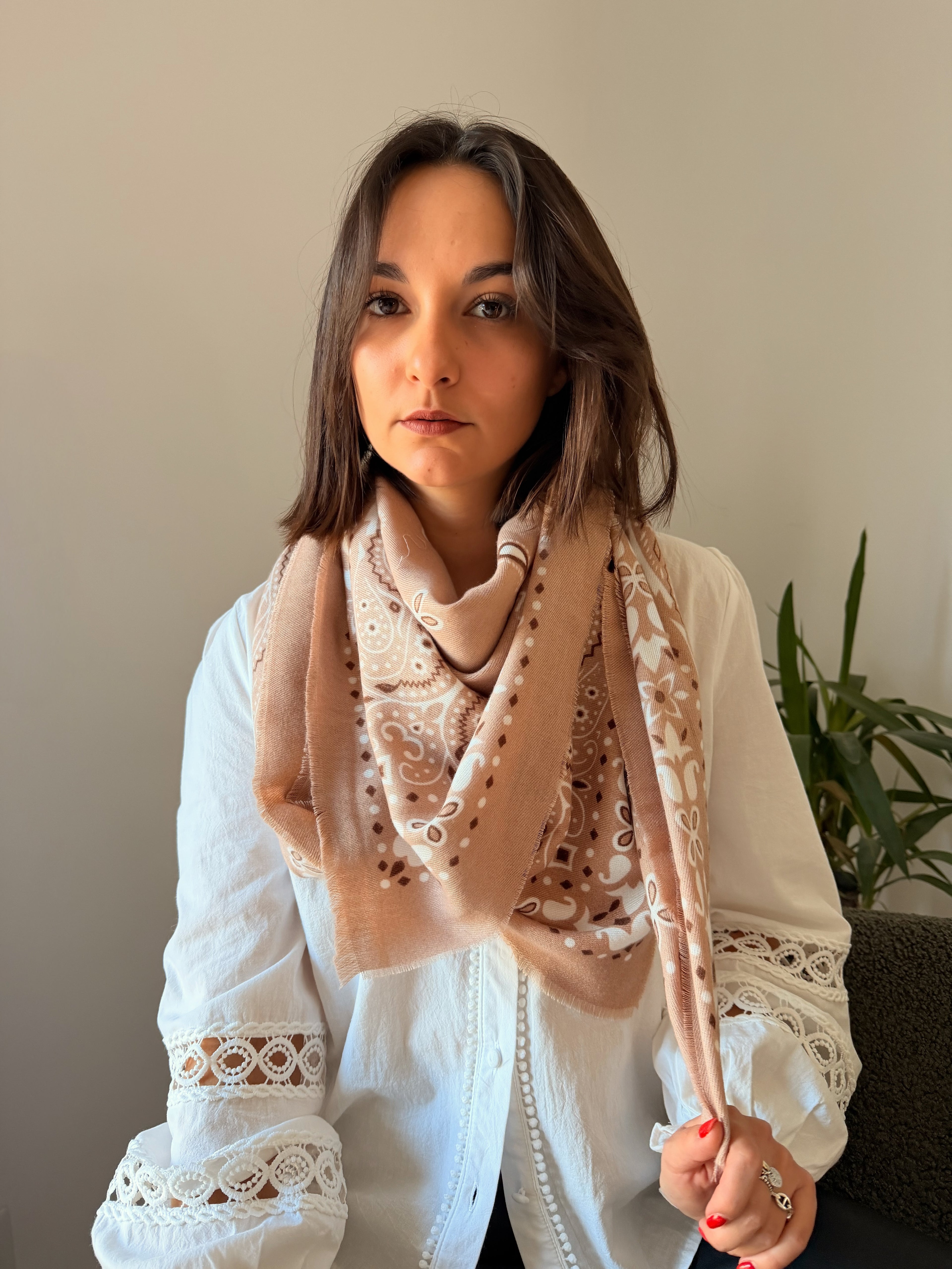 Foulard Nadine Moka