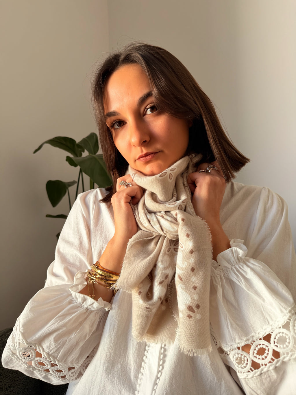 Foulard Nadine Beige
