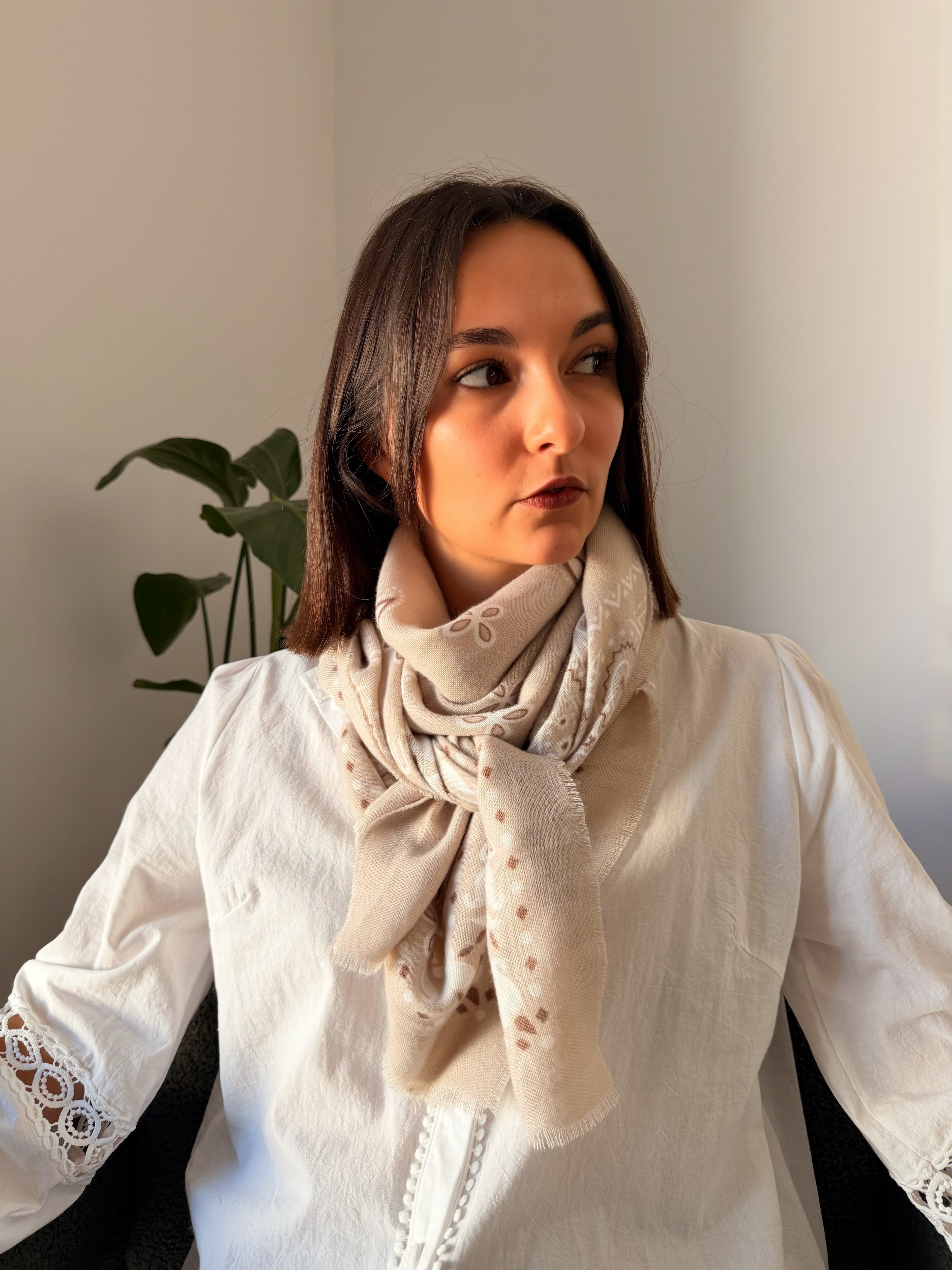 Foulard Nadine Beige