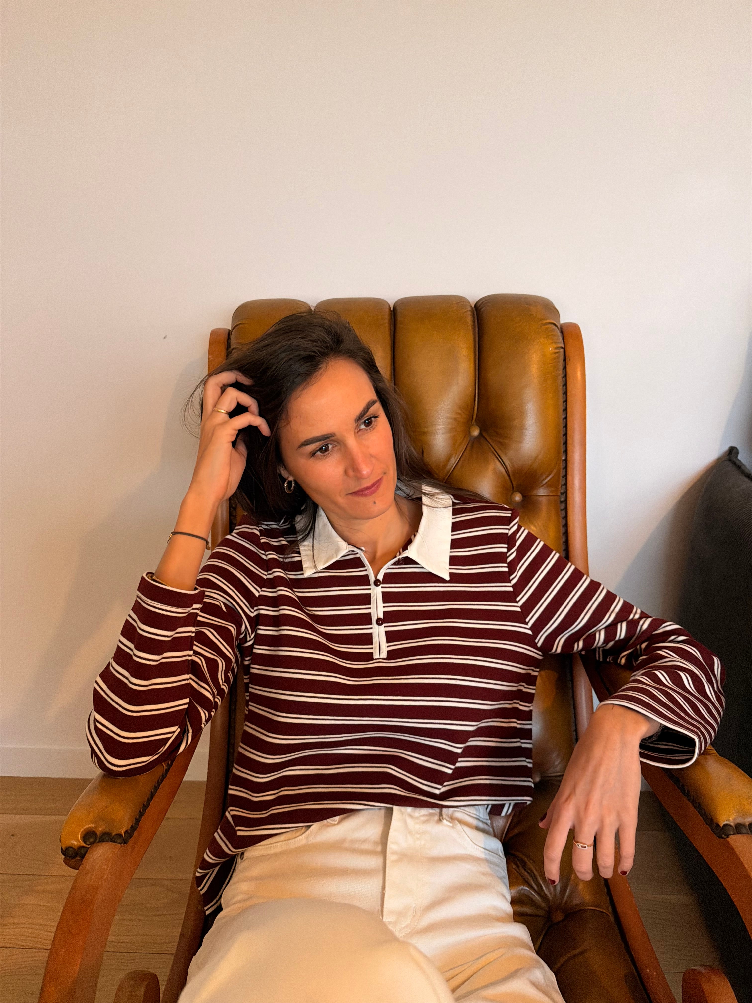 T-shirt Camille Bordeaux