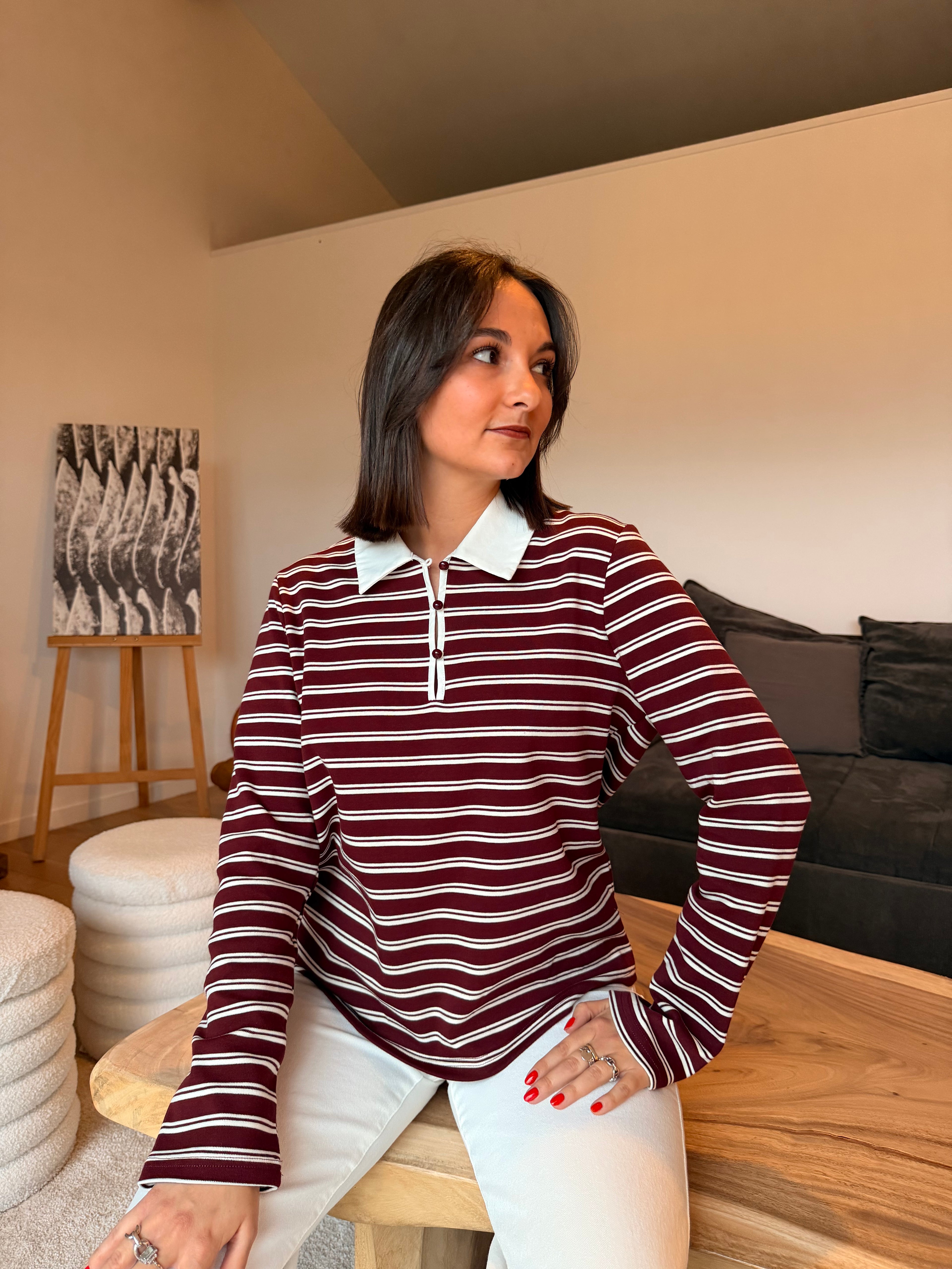 T-shirt Camille Bordeaux