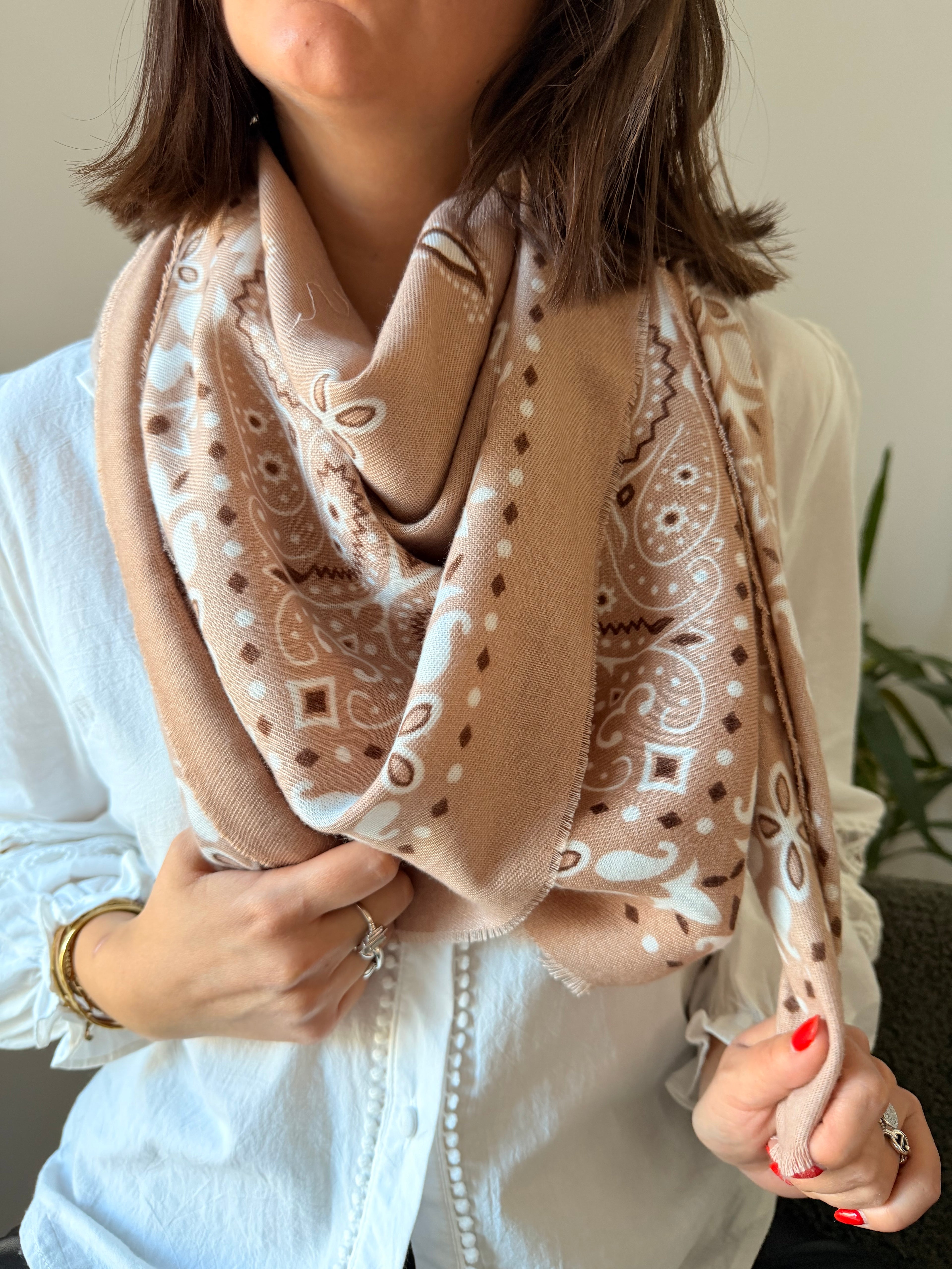Foulard Nadine Moka