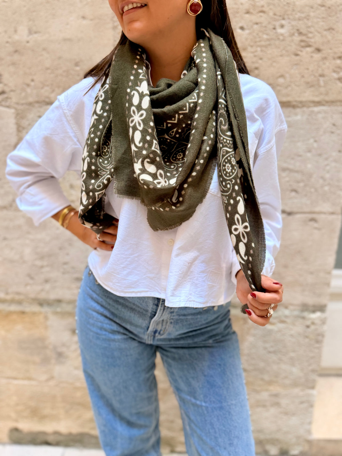 Foulard Nadine Kaki
