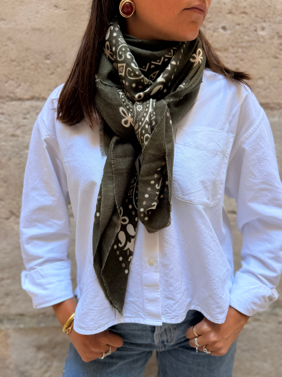 Foulard Nadine Kaki