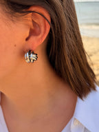 Boucles d’oreilles Solenn Argentées