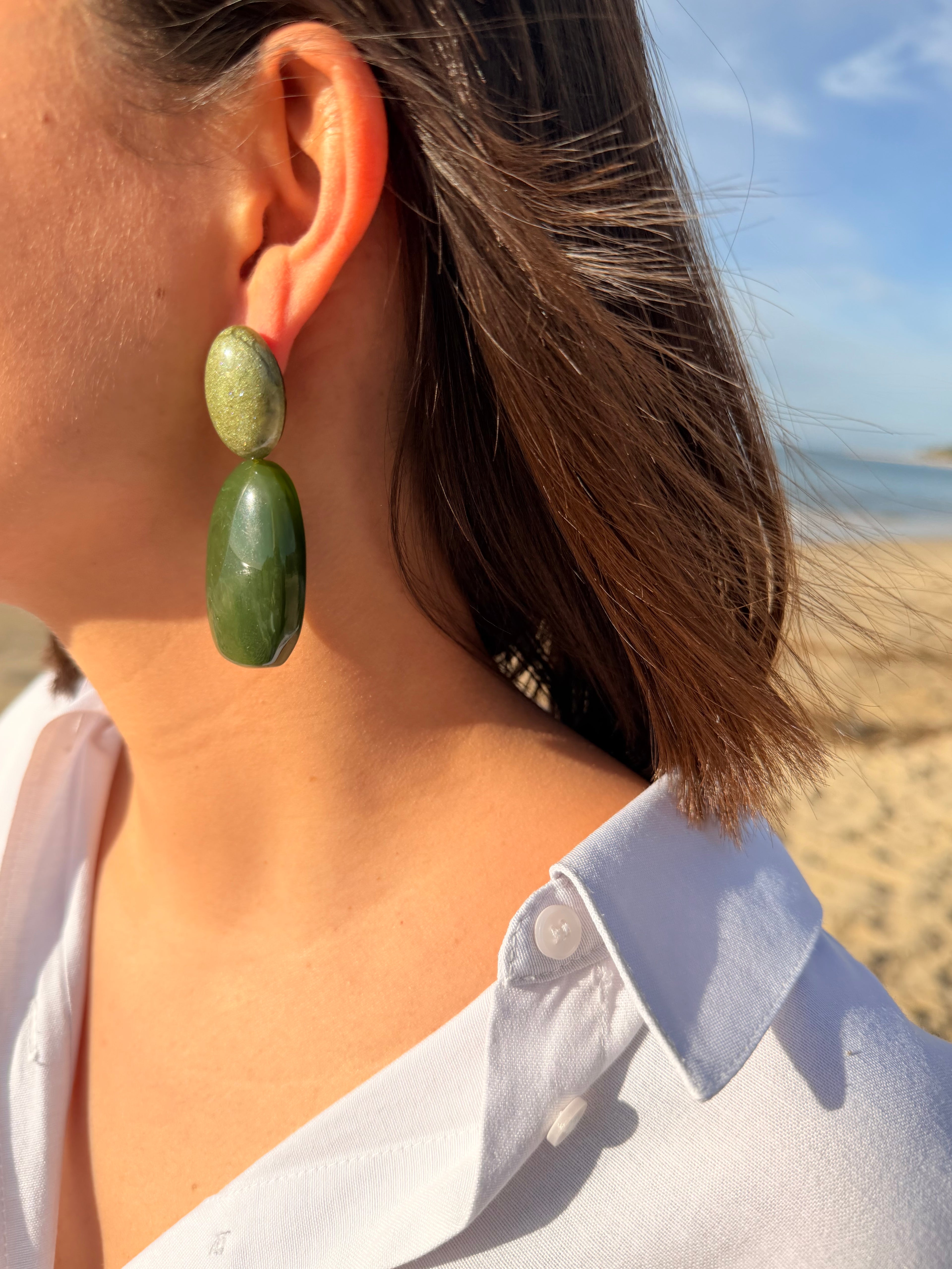 Boucles d’oreilles Ambre