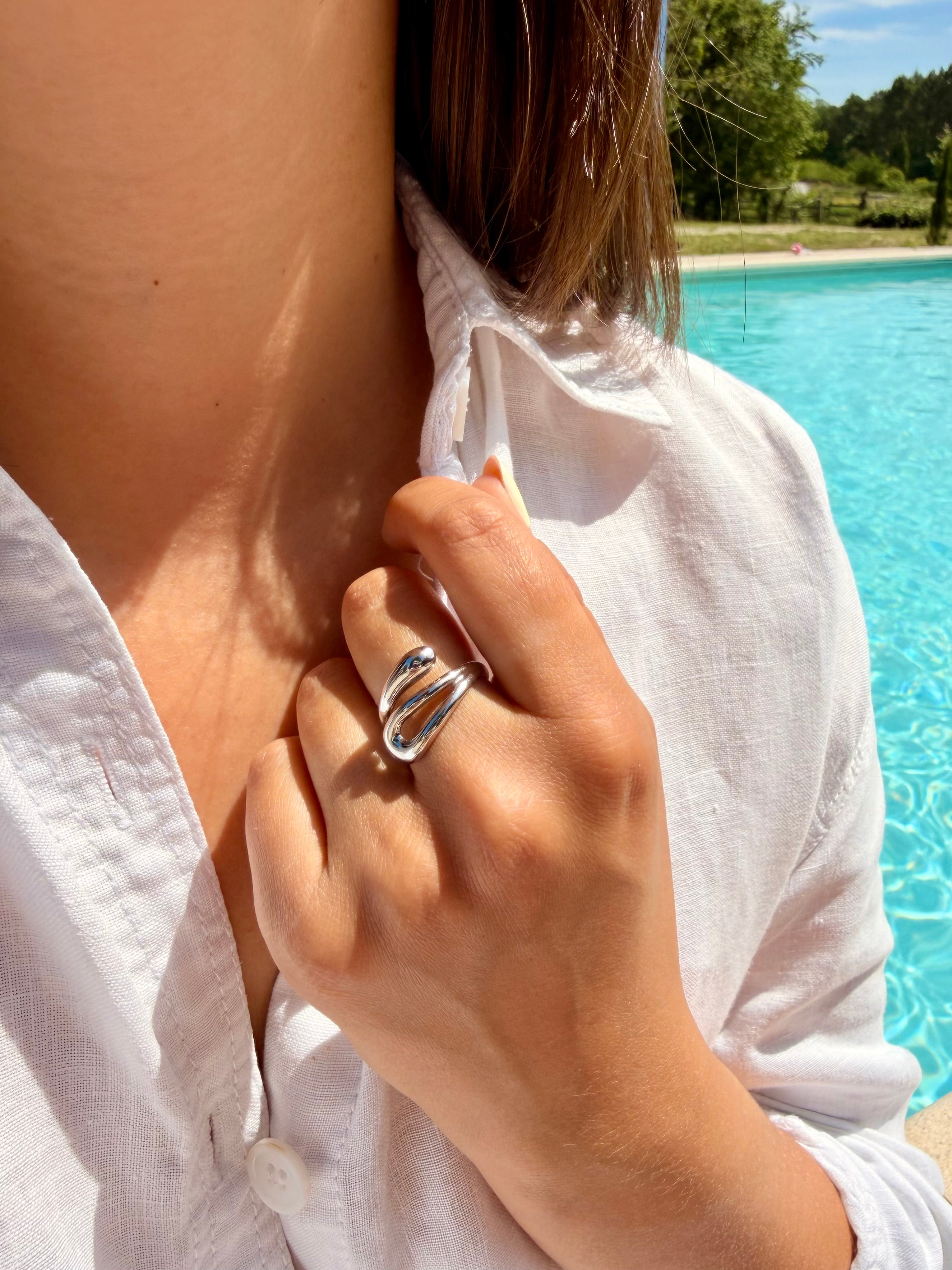 Bague argentée Zoé