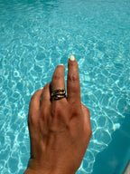 Bague dorée Zoé